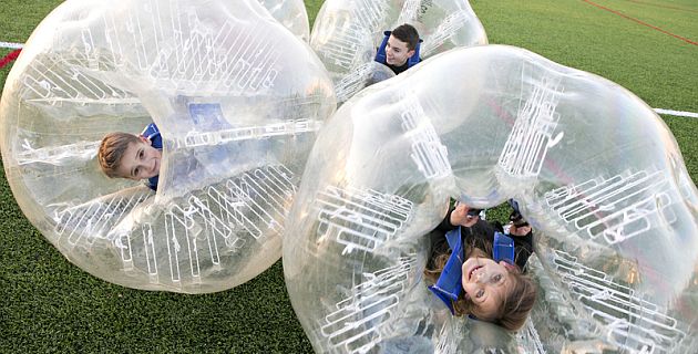 bubble soccer für kinder