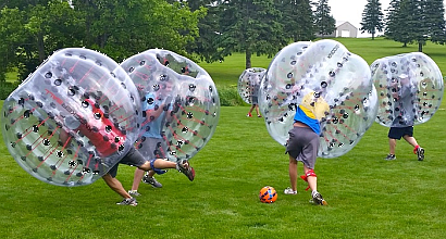 Bubble Soccer Mannschaft